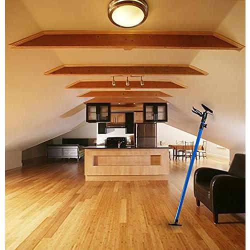 Support Pole, Steel Telescopic Quick Adjustable 3rd Hand Support System, Support Rod, Supports up to 154 lbs Construction Rods for Cabinet Jacks Cargo Bars Drywalls Extends from 49 Inch to 114 Inch