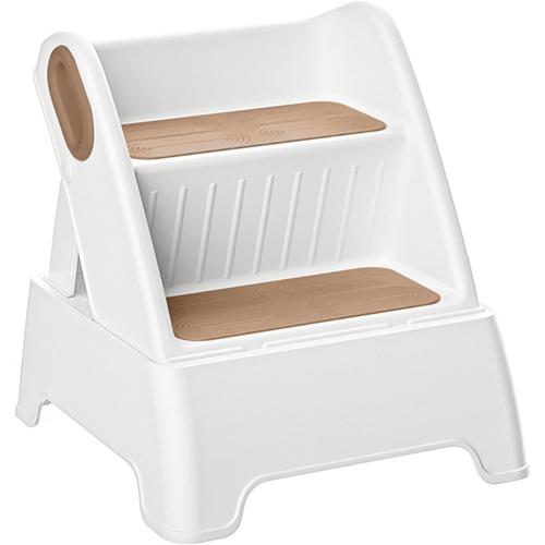 Two Step Stool for Kids,Foldable 2 Step Stool for Toddlers,Non-Slip with Handles Kids Stool for Bathroom Sink,Toilet Bedroom, Potty Training,Kitchen