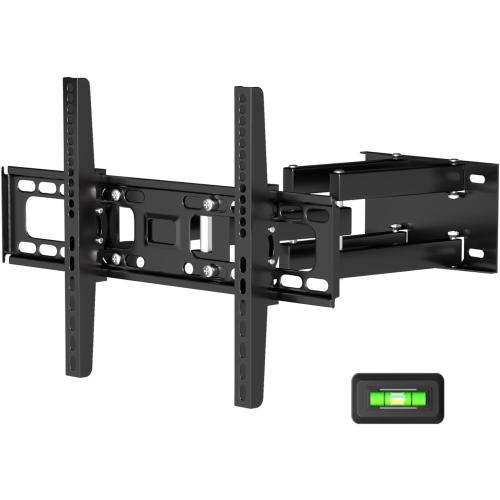 TV Wall Mount Bracket for Most 32-85 Inch TVs, Full Motion TV Wall Mount with Articulating Dual Arms Fits 8.6 Studs, Max VESA 600 x 400mm, Holds up to 110lbs Load