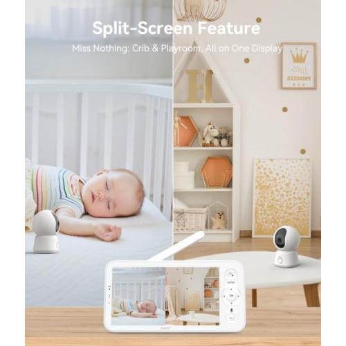 ARENTI Baby Monitor with Camera and Audio B2 Set, 2.4G WiFi with Phone App