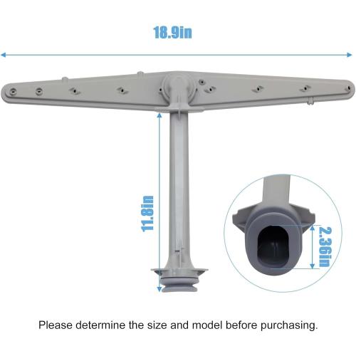5304506740 (AP6036364) Dishwasher Spray Arm,Center Wash Arm Assembly compatible with Frigidaire, Ikea Dishwasher Replaces 5304498136, 4455105, PS11770527