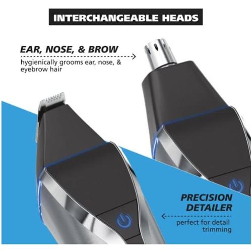 Wahl Stainless Steel Lithium Ion Men's Multi Purpose Beard, Facial Trimmer