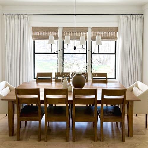 Size 94 inches Color White 100% Blackout Curtains 94 inches Long, Pinch Pleated Linen Blackout Curtains Thermal Insulated Room Darkening Window Curtains & Drapes for Bedroom Living Room W60 x L94 Beige White, 1 Panel