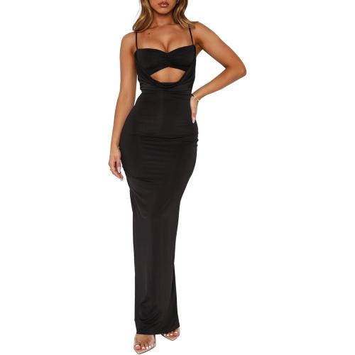 Size Small Women's Backless Sleeveless Spaghetti Strap Bodycon Mini Dress Slim Fit Summer Party Club Night Out Beach Dresses