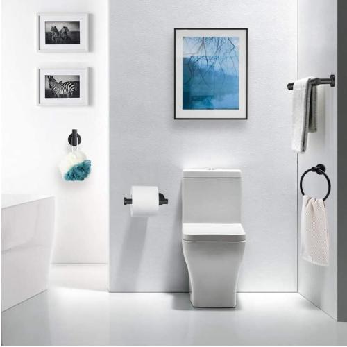 5pcs Matte Black Bathroom Hardware Set