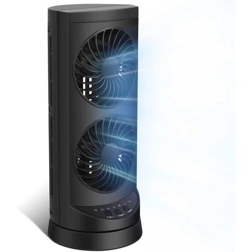 Personal Tower Cooling Fans that Blow Cold Air, Standing Small Desk Fan with 3 Speeds & Timer, 60° & 110° Oscillating Table Fan, Quiet and Safe Electric Floor Fan for Bedroom, Bedside, Home, Office