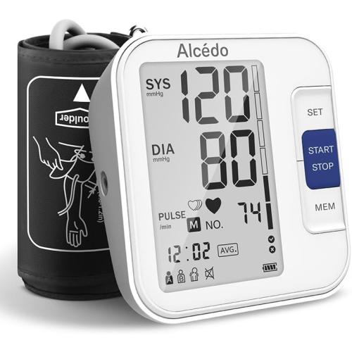 Alcedo Blood Pressure Monitor for Home Use, Upper Arm Cuff BP Machine