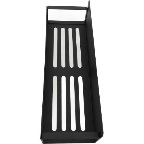 Magnetic Rack for Refrigerator, Magnetic Fridge Shelf for Kitchen, Wall Mounted Organizer with Hooks, Metal Black Shelves for Microwave Oven (2PCS Set)