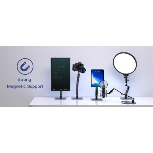 Portable Monitor Stand Magnetic Quick-Release - Foldable 10 10.1 10.5 11 11.6 12 12.5 15.6 17 17.3 18 18.5 inch Portable Monitor 75x75mm Vesa Mount Folding Travel Monitor Stand FS07A