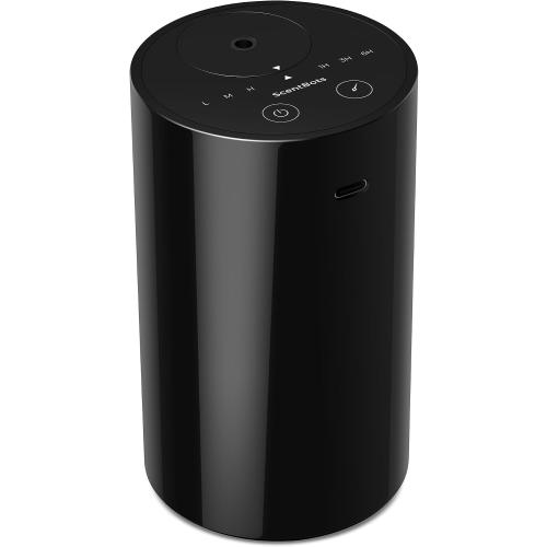 ANZ Waterless Diffuser for Essential Oil for Home, Room, Black | Up to 600 sq ft, Battery Operated, 20mL, Timers & Mist Levels, Car Diffuser, for Office, Bathroom, Cold Air, Portable