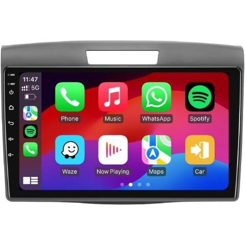 9'' Car Stereo Radio Upgrade for Honda CR-V2012 2013 2014 2015 2016 with Android12/5G WiFi/Wireless CarPlay/Android Auto/Touch Screen/GPS Navigation/Bluetooth/FM/RDS/HD Backup Camera