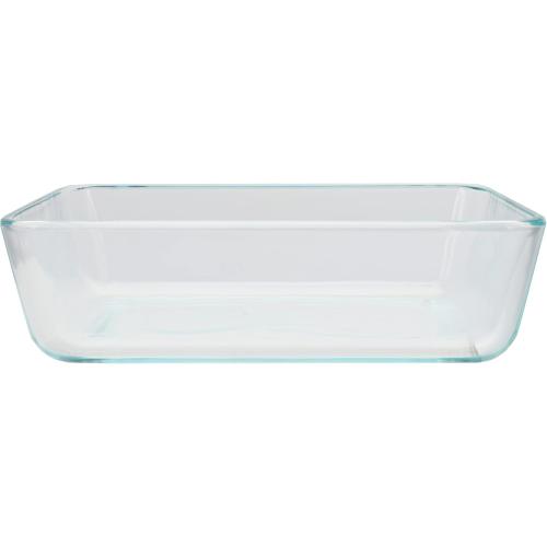 Pyrex 7210  Glass Dish & 7210-PC Loring Pink Lid (2-Pack) - Made in USA