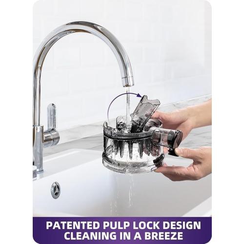 ACOQOOS Juicer Machines, 5.3 Wide Chute for Whole Fruit and Vegetable,1.8L Auto-Feed Time-Saver, Slow Masticating High Yield, Easy to Clean Cold Press Juicer with 2 Cups