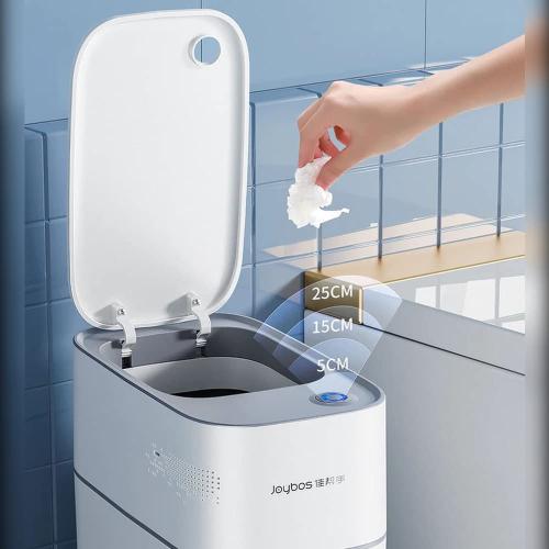 JOYBOS 15L Touchless Smart Motion Sensor Trash Can - Includes 20 Trash Bags