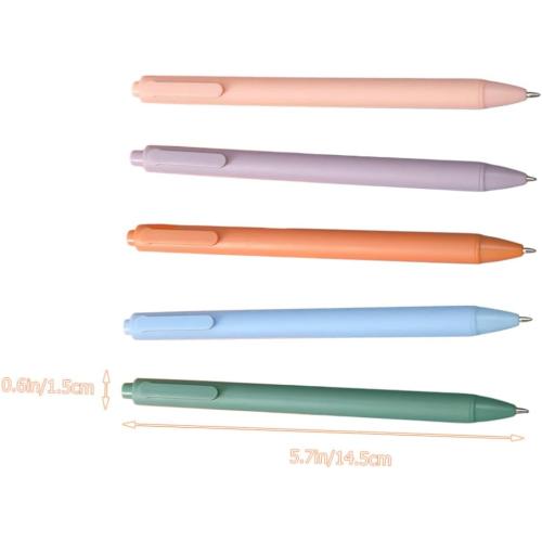 Veemoon 10 Pcs Blue Black Red Gel Ink Pens Extra Fine Point Retractable Pens for Office Sturdy and Smooth Writing for Students Teachers Adults