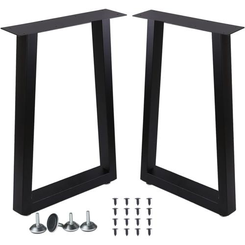 Metal Table Legs For Heavy Duty Square Tube Desk Frame Modern Dining Table/Coffee Table Legs,Set of 2(U)