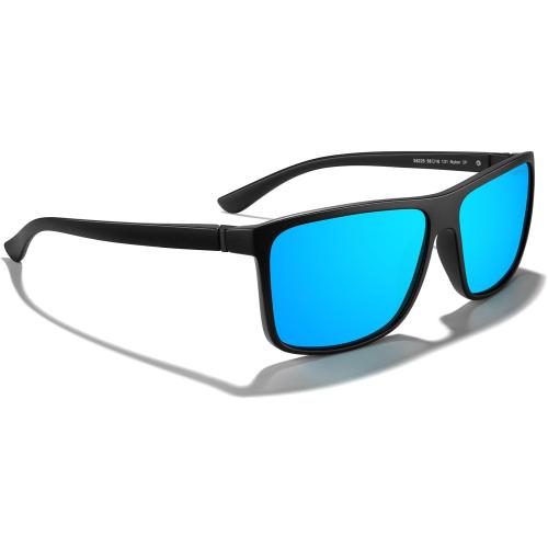 MERRY'S Rectangular Polarized Sports Sunglasses for Men Women Cycling Driving Fishing UV400 Protection S8225