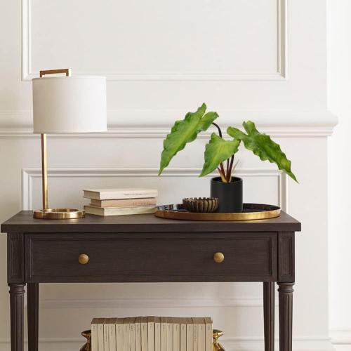 2 PCS...Hollyone Fake Potted Plants Artificial Plants Indoor 11 Faux Plants Caladium Plant in Black Ceramic Pots for Home Decor Office Desk Bathroom Bedroom Greenery Decoration