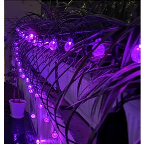 XEWEA Solar String Lights Outdoor 16 Colors 66 LED 39Ft Waterproof Outdoor String Lights with 20 Modes Remote Solar Powered Crystal Globe Lights for Garden Home Party Christmas Decorations