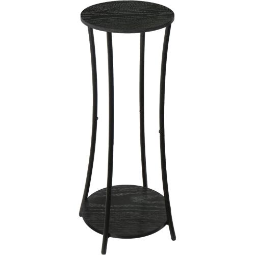YINMIT Plant Stand Indoor,Round Potted Holder Rack,Flower Pot Stand Shelf,Round Supports Rack,Corner Plant Shelf for Balcony Garden Patio Living Room,Black