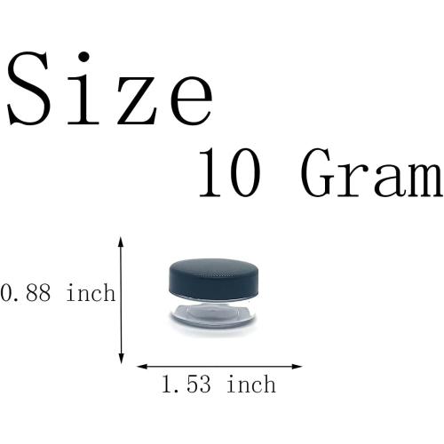 30 Pcs Sample Containers, 10 Gram Mini Sample Jars for Cosmetic, Eye shadow, Black Lid