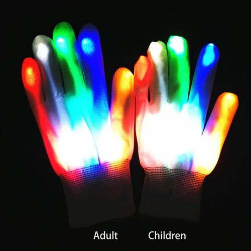 Zcargel Led Glowing Gloves Flashing Party Cosplay For Adults Children Christmas Halloween Performance Atmosphere Hand Props
