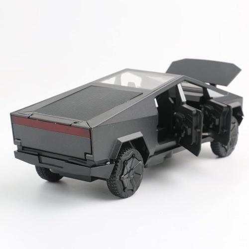 Black 1:32 Scale Toy Trucks Pickup Model Pull Back Pick-Up Truck with Sound and Light, Alloy Diecast Truck Toys for Kids Gift or Vehicles Model Collection Enthusiasts (1/32 Black Pickup)