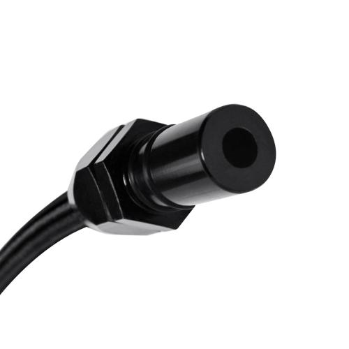 Firewall mounted transmission stainless steel oil dipstick with black housing - compatible with GM 4L80E Dipstick transmission LS LS1 LS3 LS6 LSX