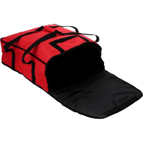 DEAYOU Pizza Warmer Bag, Professional Thermal Food Delivery Bag, Heavy Duty, Moisture Free, 22 x 22 x 8, Red