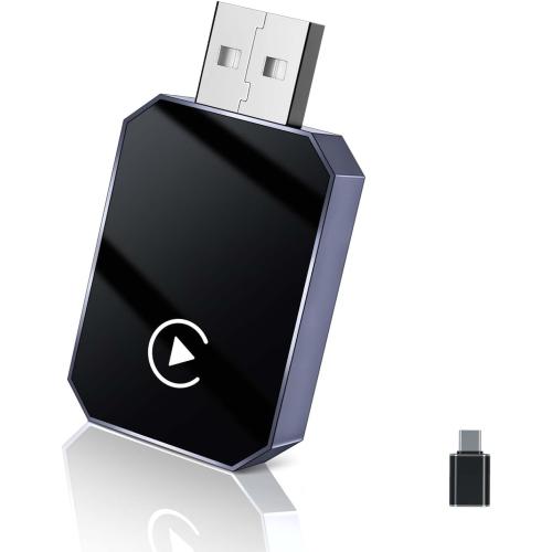 2 in 1 CarPlay Wireless Adapter & Android Auto Wireless Adapter, Low Latency for Cars with Built-in Carplay and Carplay for iPhone 10  & Android 11