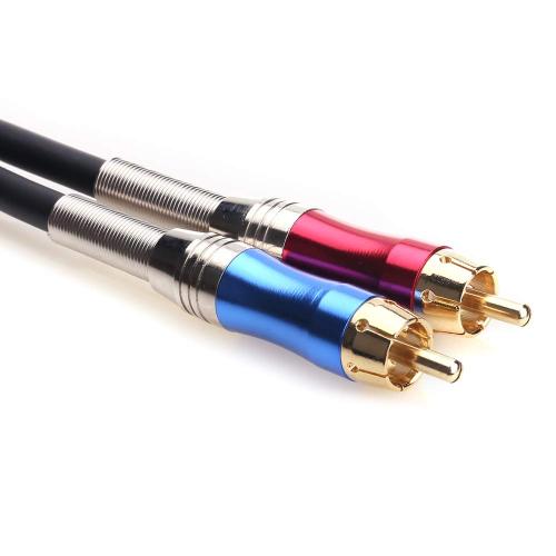 Tisino XLR to RCA Y-Cable, XLR Female to Dual RCA Adapter Y-Splitter Duplicator Lead Unbalanced Stereo Audio Interconnect Cable -10 feet/3 Meters