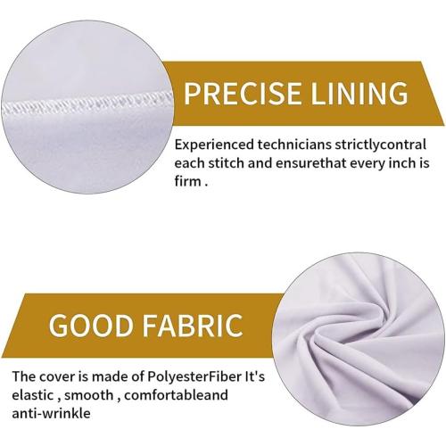 100 Pcs White Washable Removable Universal for Wedding Party Dining Banquet Polyester Spandex Stretch Slipcovers Chair Covers