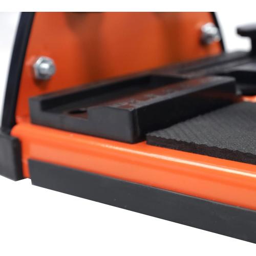 TILER 14 Inch Manual Tile Cutter, Professional Porcelain Ceramic Tile Cutter with Chrome Plated Solid Rails, Tungsten Carbide Cutting Wheel, Adjustable Fence Gauge, Anti-Skid Feet 8103E-2