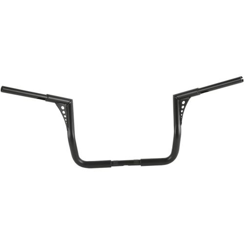 XMT-MOTO Black 1 1/4 Rise 12 Ape Hanger Handlebar For Harley Dressers Baggers Touring