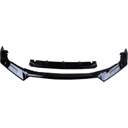 New Front Bumper Lip Compatible with 2018 2019 2020 2021 10th Gen Honda Accord 4 Door Car Front Spoiler-Gloss Black Sport Front Spoiler - 4pcs