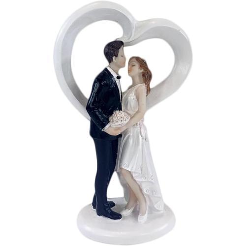 4.5 Wedding Cake Toppers Bride and Groom Figures Ornament Love Gifts Party Decor