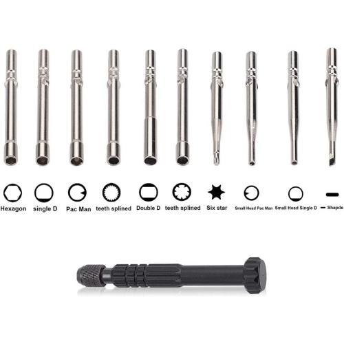 Qiilu 10PCS Carburetor Adjustment Screwdriver Tool Kit, Carburetor Adjuster Tool for 2 Stroke Small Engines Wire Trimmer Chain Saw Leaf Blower