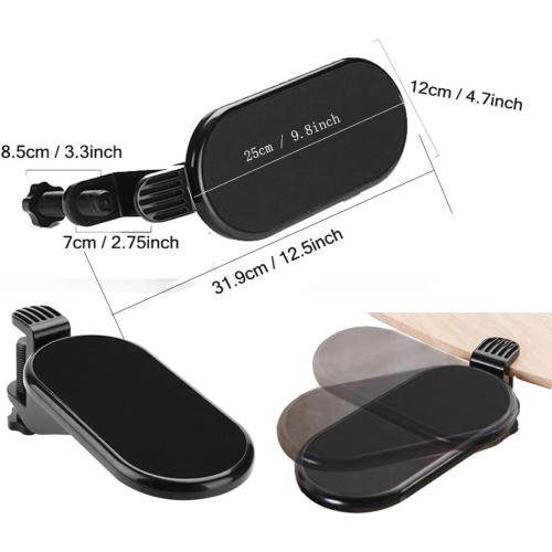 Ergonomic Desk Clamp On Tray Mouse Platform Extension Attachable Elbow Arm Rest Mouse Pad Tray Under Desk Shelf (Small Tray)