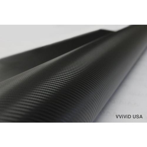 VVIVID XPO Black 3D Carbon Fiber 5ft x 5ft 25sq ft Cast Vinyl Bubble-Free Car Wrap