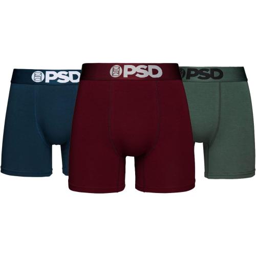Size Small PSD Underwear Mens Boxer Briefs - Solid Basics, Mid Length Pack & Singles, Soft & Breathable Boxer Briefs for Men