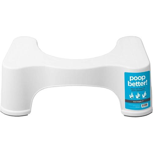 Squatty Potty The Original Bathroom Toilet Stool, 7 Inch height, White