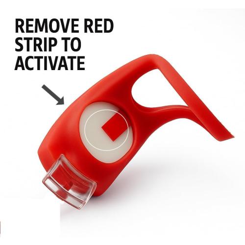 8 Pack Bicycle Light, Silicone LED Bike Light Set, 4 PCS Bike Headlight and 4 Pcs Taillight (Red & White)-Multi-Purpose Waterproof