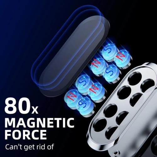 Car Phone Holder 2pcs, Magnetic Car Phone Holder, 360° Rotation Capable, Suitable for General Smartphones