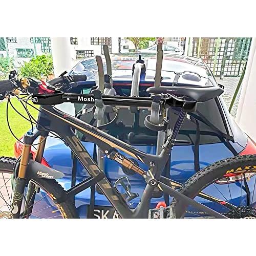 MOSHAY Bike Rack Crossbar Universal Top Tube Frame Mount for Car Racks - Adjustable 18-28in Bike Accessories for Step-Through & Suspension Frames - Tool-Free Installation, 60lb Capacity