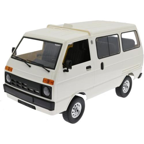 WPL D42 RC Car Van 1:10 – Off-Road RTR Remote Control Vehicle with LED Lights & Rechargeable Battery, Gift for Hobbyists (White / 1 Battery)
