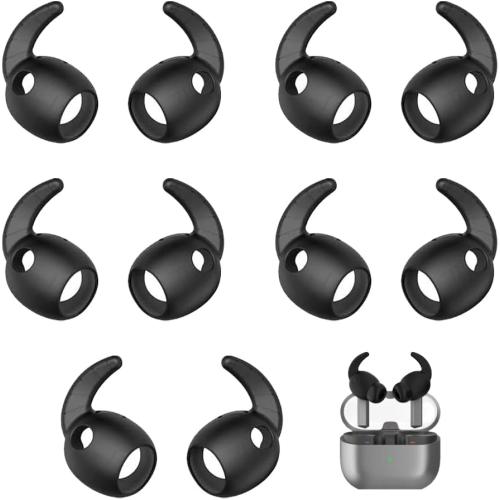 5 Pairs Ear Hook Compatible with Samsung Galaxy Buds 3 Pro, Black