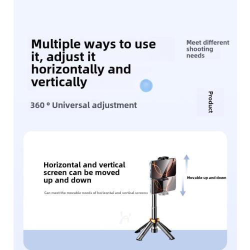 The New 2025 Pocket Flex Portable Selfie Stick. It's a Mini 360° Selfie Stick with a Retractable, Detachable, Remote-Controlled, Pocket-Sized, flippable and Flexible Tripod. (White)