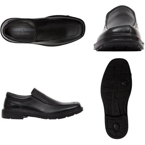 Size 8.5 wide Color Black Deer Stags Men's Greenpoint Dress Comfort Slip-on Loafer