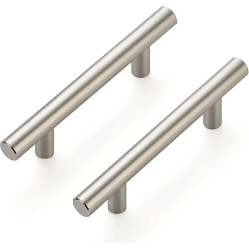 Ravinte 24 Pack 5 inch Kitchen Cabinet Handles Cabinet Pulls Brushed Nickel Stainless Steel Kitchen Drawer Pulls Cupboard Handles 3 Hole Center