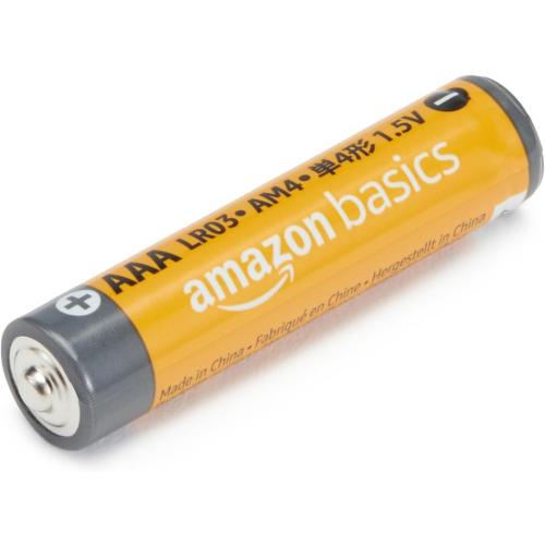 Amazon Basics AAA Alkaline High-Performance Batteries, 1.5 Volt, 10-Year Shelf Life, 100 Count (Pack of 1)